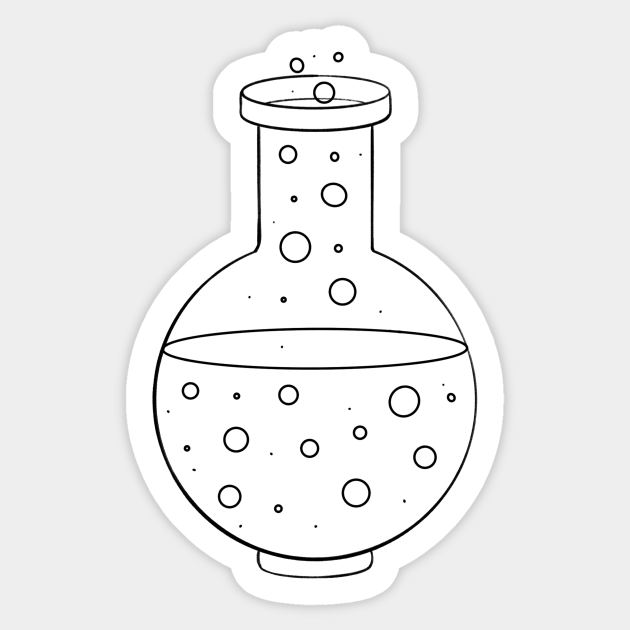 Science Vial Science Sticker TeePublic